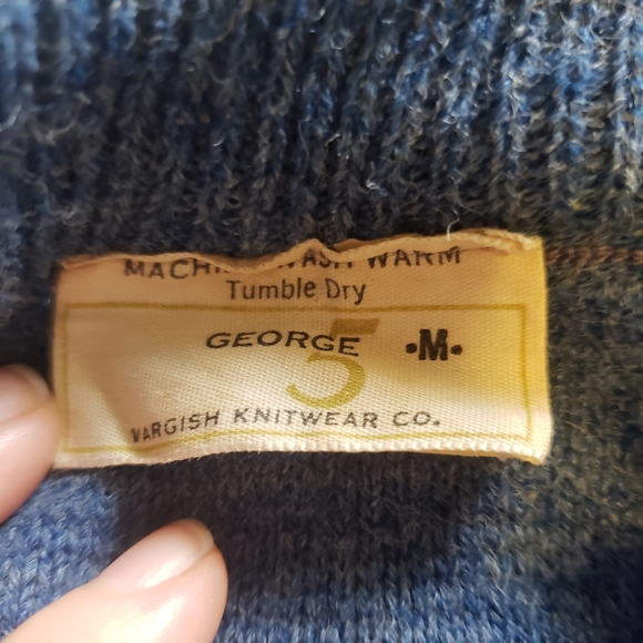 Sold70s Preppy Vintage Sweater Bateau Neckline - Picture 4 of 10